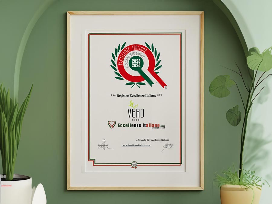 VERO Riso: sostenibilità, innovazione e tecnologia da premio