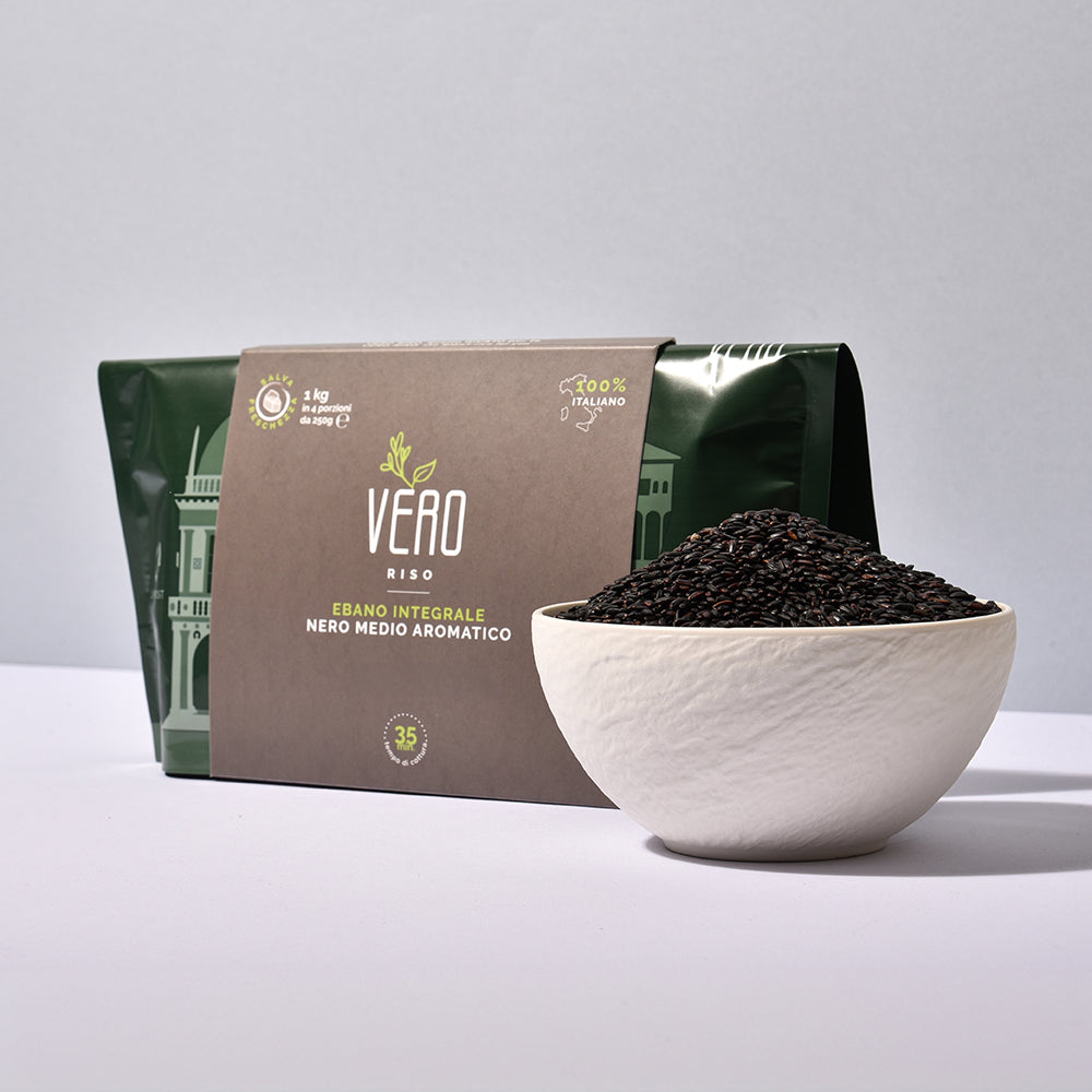RISO NERO <br> EBANO INTEGRALE <br> VERO RISO EcoBAG | 1kg